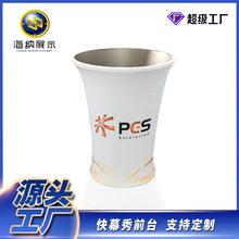 定制快幕秀前台厂家直销展会接待地推展示台圆形铝合金折叠促销台