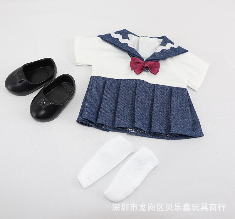 米露の子供の小さい美楽の服の部品の百倍のスカートの学生服のセーラー服の女の子のままごとのおもちゃの工場は決まります。