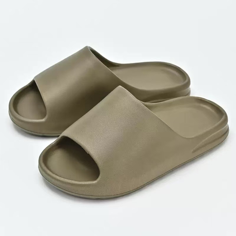 Nuevas zapatillas de coco para hombres con una base gruesa auténtica de mierda eva desgaste deportivo fría un cabello