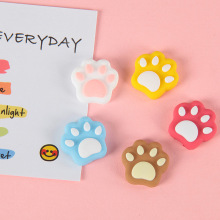 定制猫咪肉垫脚印冰箱贴装饰品软胶贴片diy饰品配件发夹洞洞鞋花
