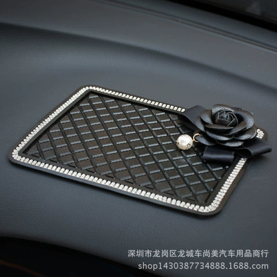 Anti-slip mat pearl diamond camellia anti-slip mat