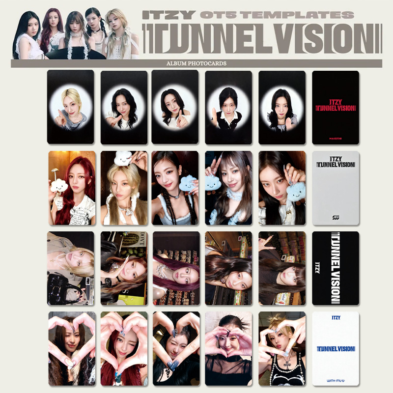 ITZY《TUNNEL VISION》专辑卡 明信片 特典卡 黄礼志  申留真周边