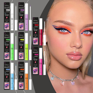 Eelhope Colorful Charm Eyeliner Double Eyes Long-Lasting Smooth Moisturizing Non-Fading Eyeliner