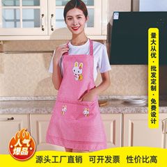 エプロンメーカー直販ギフト家庭用ロゴ印刷キッチン漫画ウエスト作業服広告エプロン卸売り