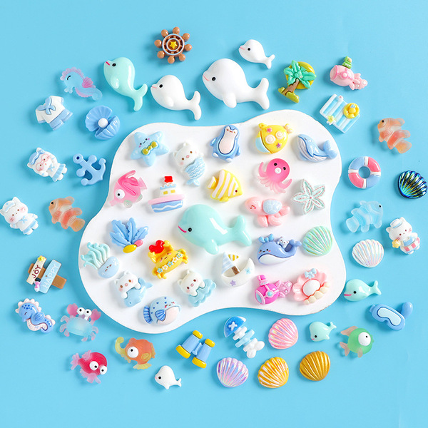 Cartoon beach marine cream accessories handmade