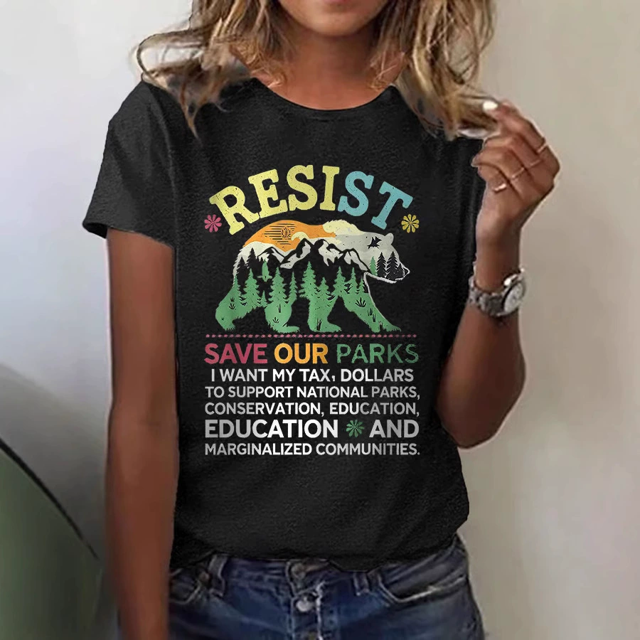 2025 американская ретро футболка с принтом для женщин, популярная на Amazon, повседневная модная универсальная футболка с коротким рукавом