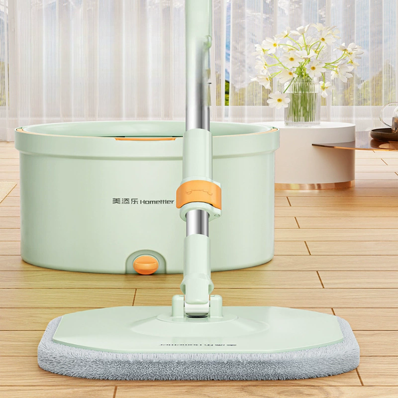 Плоская швабра для домашнего использования, автоматическая очистка без помощи рук, новая ленивая швабра, инструмент для чистки пола, Xi Zhi Jin.