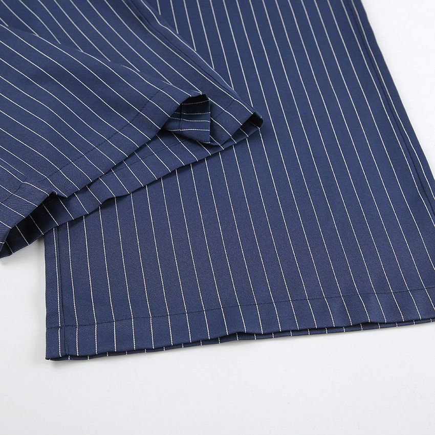 315g Weight Full Length Pants Length Spandex, Polyester Fabric Type High Waist Waist Line Casual Pants Pants Type Inelastic Elasticity Daily Occasion Regular Fit Fit Type Stripe Pattern Summer, Spring, Autumn Season Women's Gender Pocket Design Simple Style Style Women's Daily Simple Style Stripe Full Length Pocket Casual Pants 12