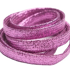 Supply 110cm long gold and silver wire colored flat shoelaces for sports white shoes, shoelaces with gold and silver wire, trouser waist cords