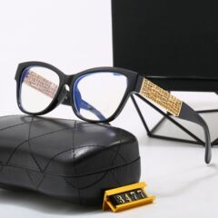 小香小红书网红同款3d镂空logo蝴蝶框眼镜欧美ins时尚墨镜潮3477