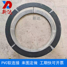 定做透明PVC变径软连接生产厂家 风机进出风口变径软接量大优惠