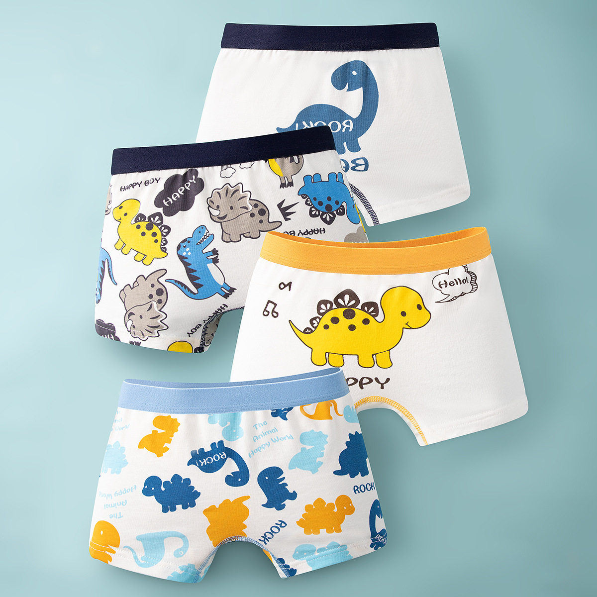 Ropa interior para niños pantalones cortos de boxeador para niños Clase de verano Pantalones cortos de boxeador de algodón puro al por mayor pantalones de adolescentes entrega de una sola pieza