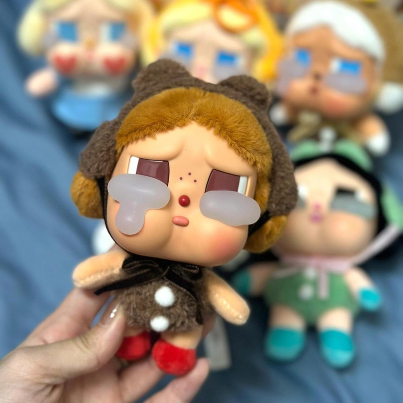 CRYBABY眼泪工厂哭娃搪胶毛绒钥匙扣挂件公仔手办潮玩盲盒摆件挂|undefined