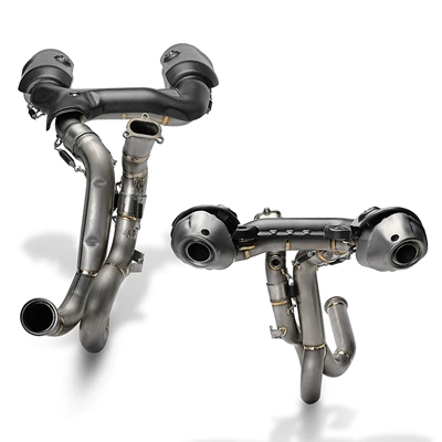 exhaust pipes, titanium alloy mid-tail | Motorcycle exhaust pipe