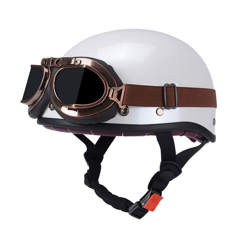 흰색 + 구리 프레임 티 미러