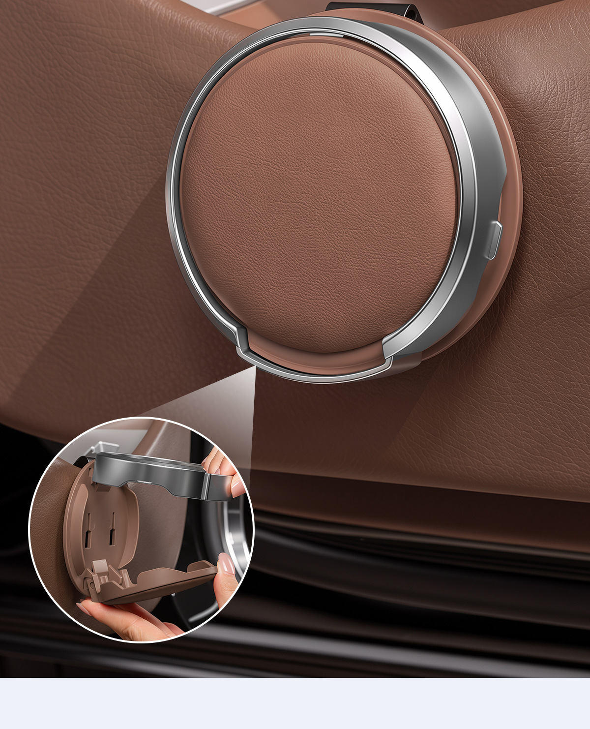 Car-mounted cup holder, foldable car door cup holder extender, universal cup-type storage drink rack, storage gadget