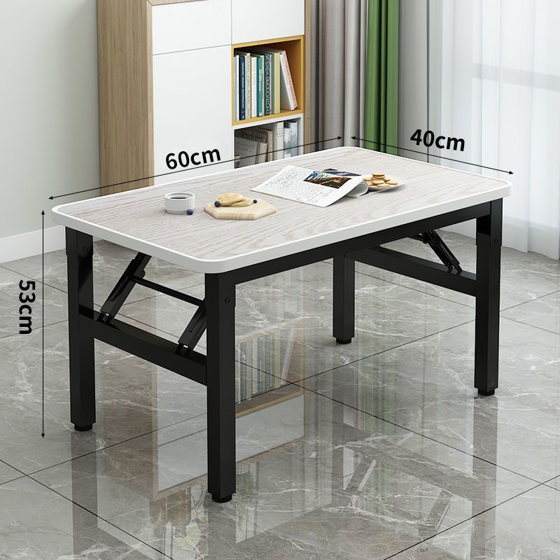 Mesa plegable simple mesa de comedor casera de alquiler de casa pequeña mesa de comedor mesa de computadora mesa de barra larga mesa de entrenamiento