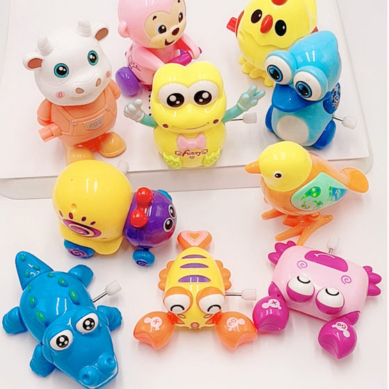 Creative children's wind-up toys novelty cartoon winding chain small toys spin mini gifts stall wholesale