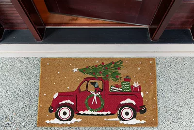Avtomobil döşəmə paspasları – Velvet Floor Mat Home Kitchen - christmas-eve-12-4060cm