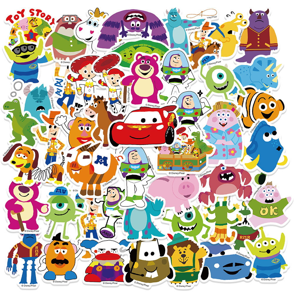 Una variedad de dibujos animados genuino película carácter pegatinas DIY equipaje refrigerador teléfono móvil pad guitarra computadora agua taza pegatinas