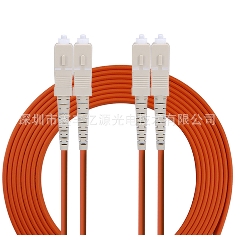 川正光电 标准电信SC-SC多模双芯光纤跳线 收发器尾纤 SC-SC 3米