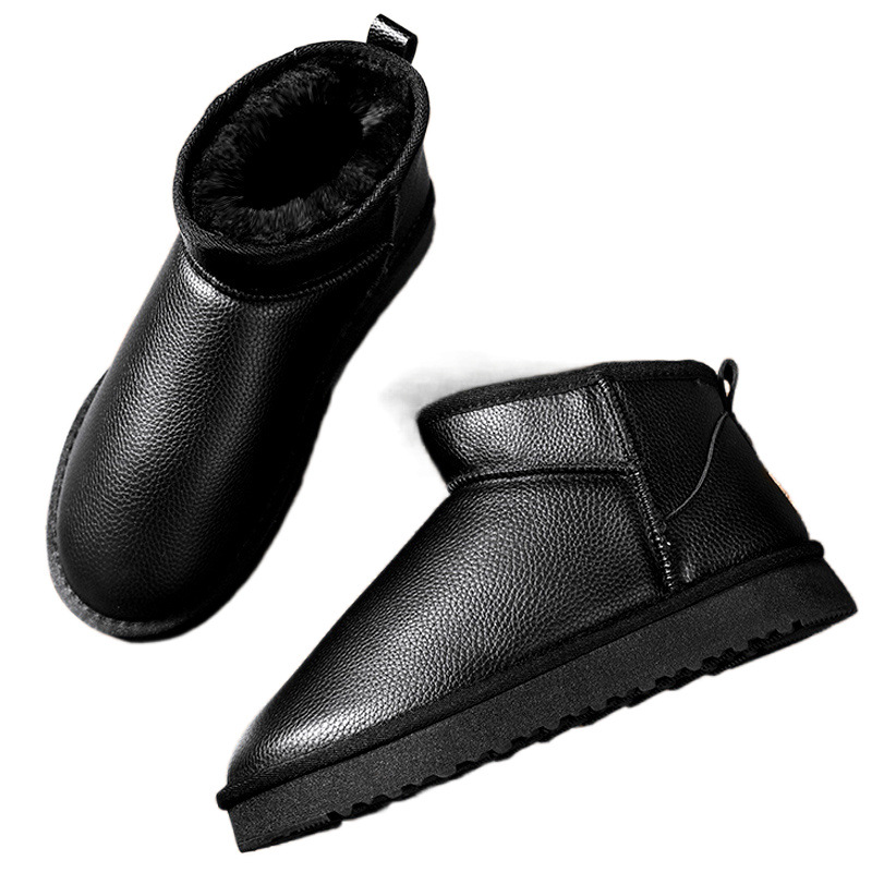 Snow boots for men in winter warm plus velvet short-tube…
