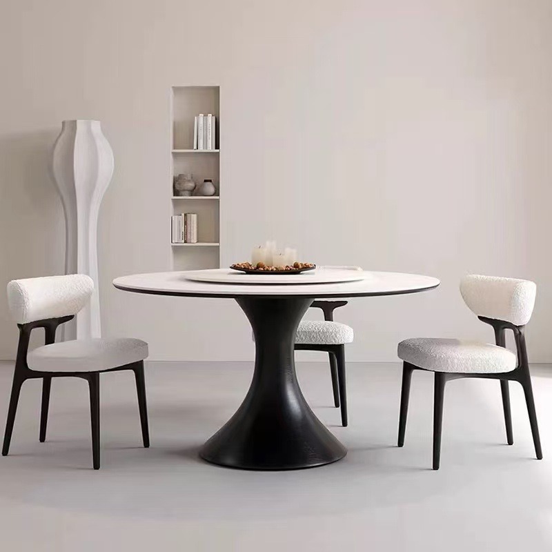 Silla de comedor de madera maciza gruesa para el hogar Silla de fresno de diseño nórdico Silla de respaldo de alta gama de hotel minimalista moderno