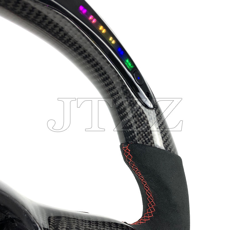 Suitable for Mercedes-Benz AMG W205 W204 old change new LED suede carbon fiber steering wheel