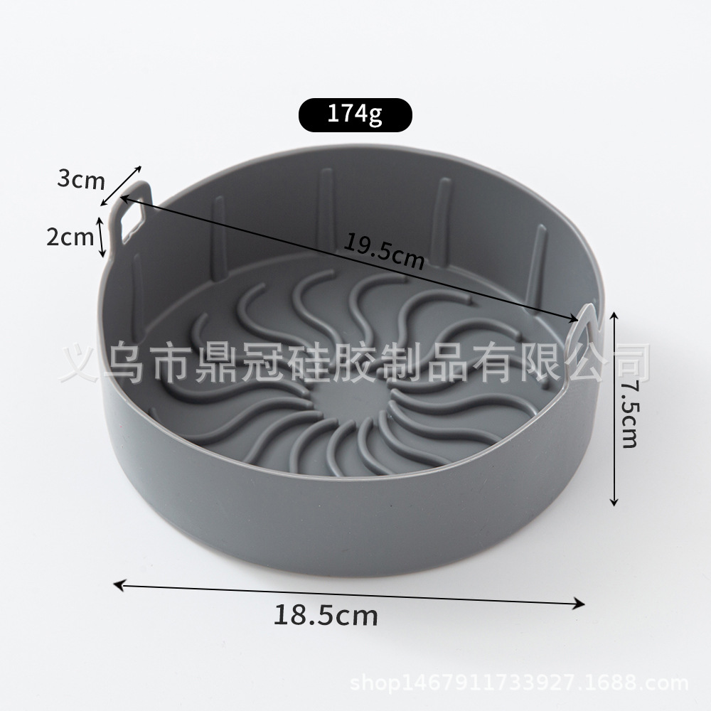 Silicona freidora de aire silicona hornear pan cuadrado microondas horno asado pollo bandeja cuadrada para hornear al por mayor