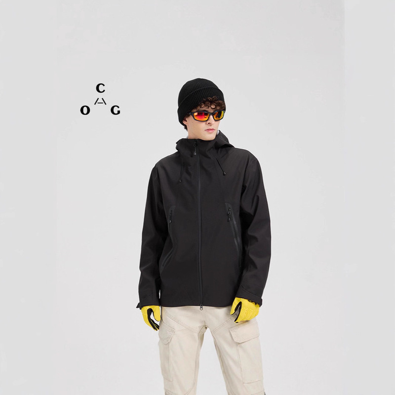 Autumn and Winter Outdoor Casual Windproof and Rainproof Hooded Soft Shell Jacket Breathable and Comfortable Stereo Cut Couple Jacket