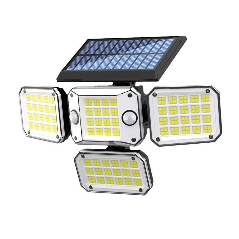 Solar LED automático split impermeable Lámpara Del Sensor Del Cuerpo Humano de control remoto inteligente lámpara de iluminación al aire libre lámpara de pared del hogar