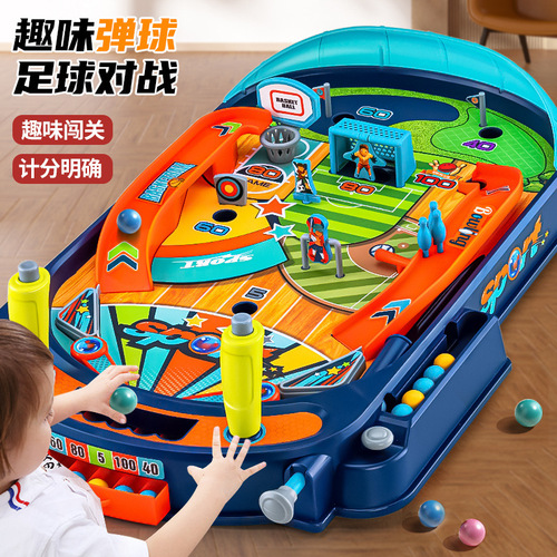 Children's educational toys, brain thinking training, parent-child interaction, indoor desktop ejection pinball game machine wholesale