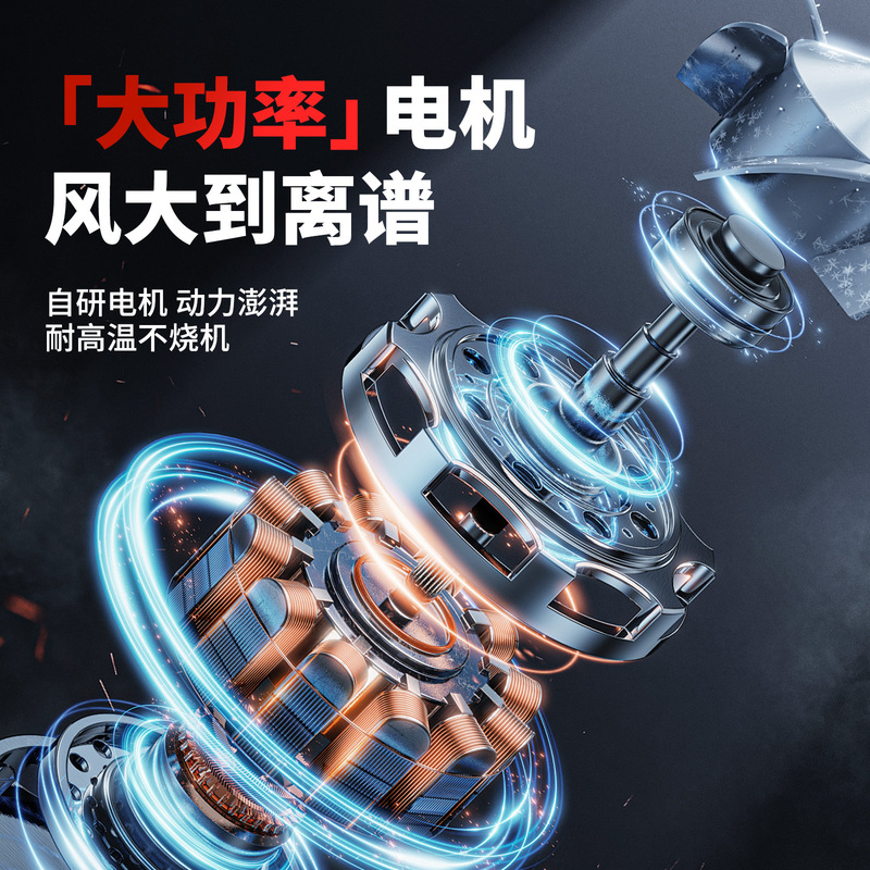 跨境大功率强力鼓风机工业级暴力涡轮风扇户外吹风机吹灰尘神器|undefined