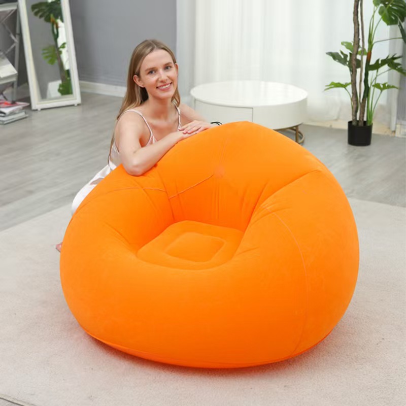 Надувное кресло-мешок темно-синее