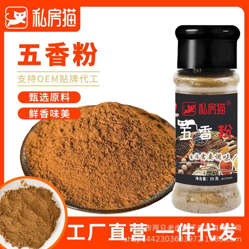 私房猫五香粉30克炒菜炖菜调味料卤菜料饺子包子香肠馅料炖汤调味