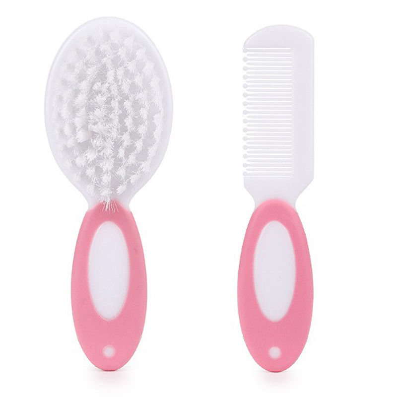 Pein transfronterizo para bebés cepillo de lana para bebés masaje conjunto de peinado de pelo suave limpio para recién nacidos de baño de peinado de baño