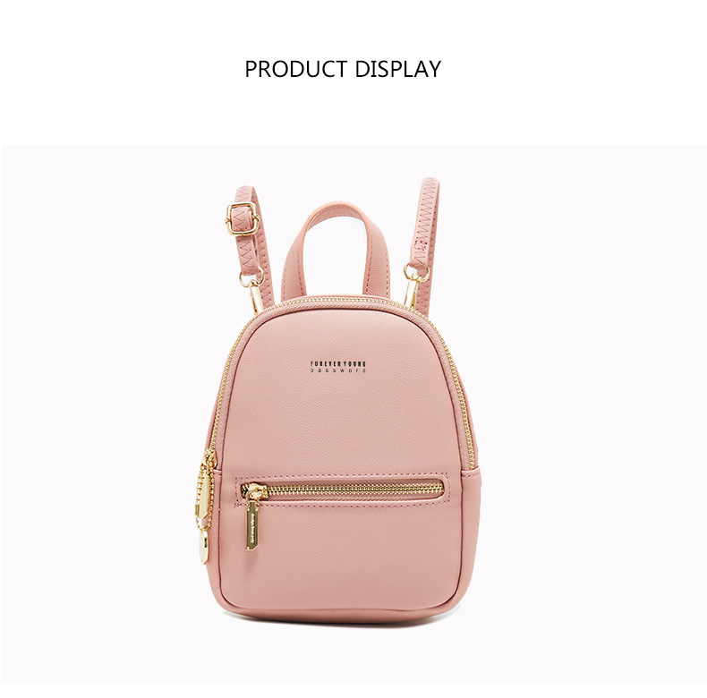 Women's Backpack Large Capacity Simple Fashion Pu Leather Bag_voghion.com