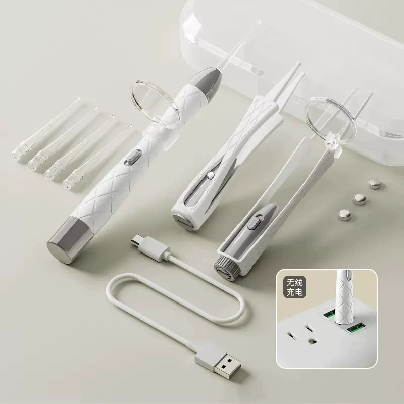 Children's glowing ear picking, set charging for nose
