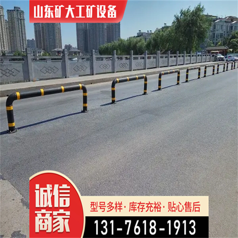 路喜钢管警示柱 固定立柱 人车分流小区道路隔离带防撞桩防撞设施