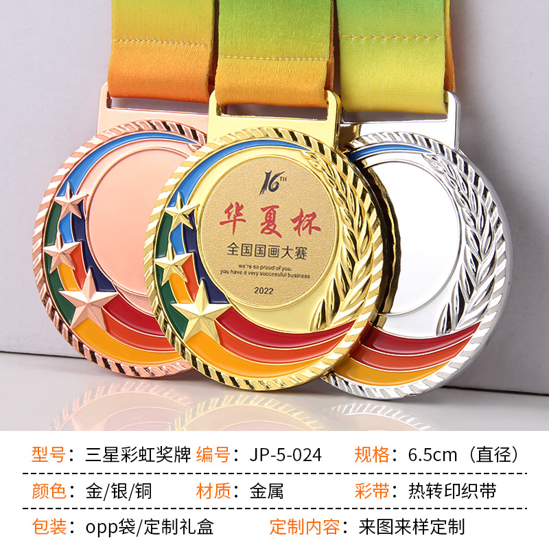 Medallas Samsung Rainbow Oro, Plata y Bronce