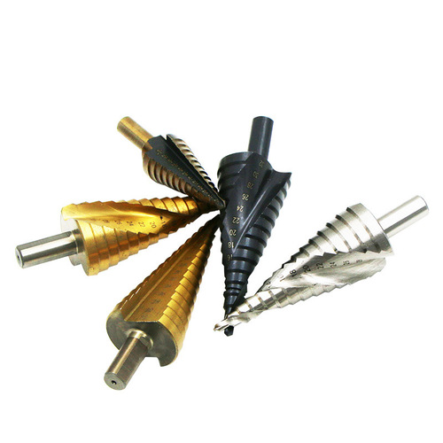 4241 triangular handle step drill pagoda drill bit step drill iron aluminum plate wood plastic hole opener reamer drill