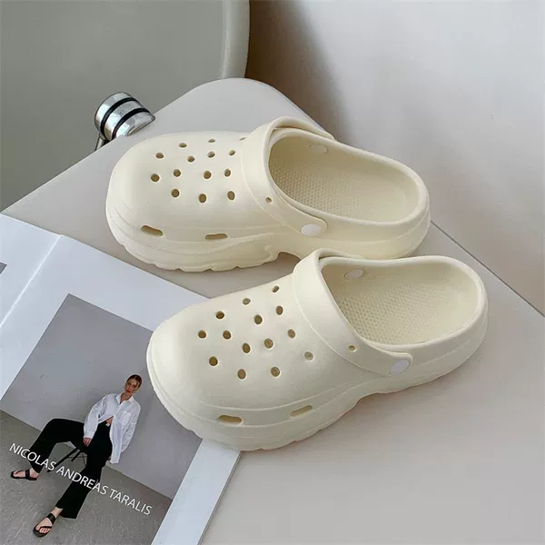 [6.0 Heightening Eva] Nude Shoes-White