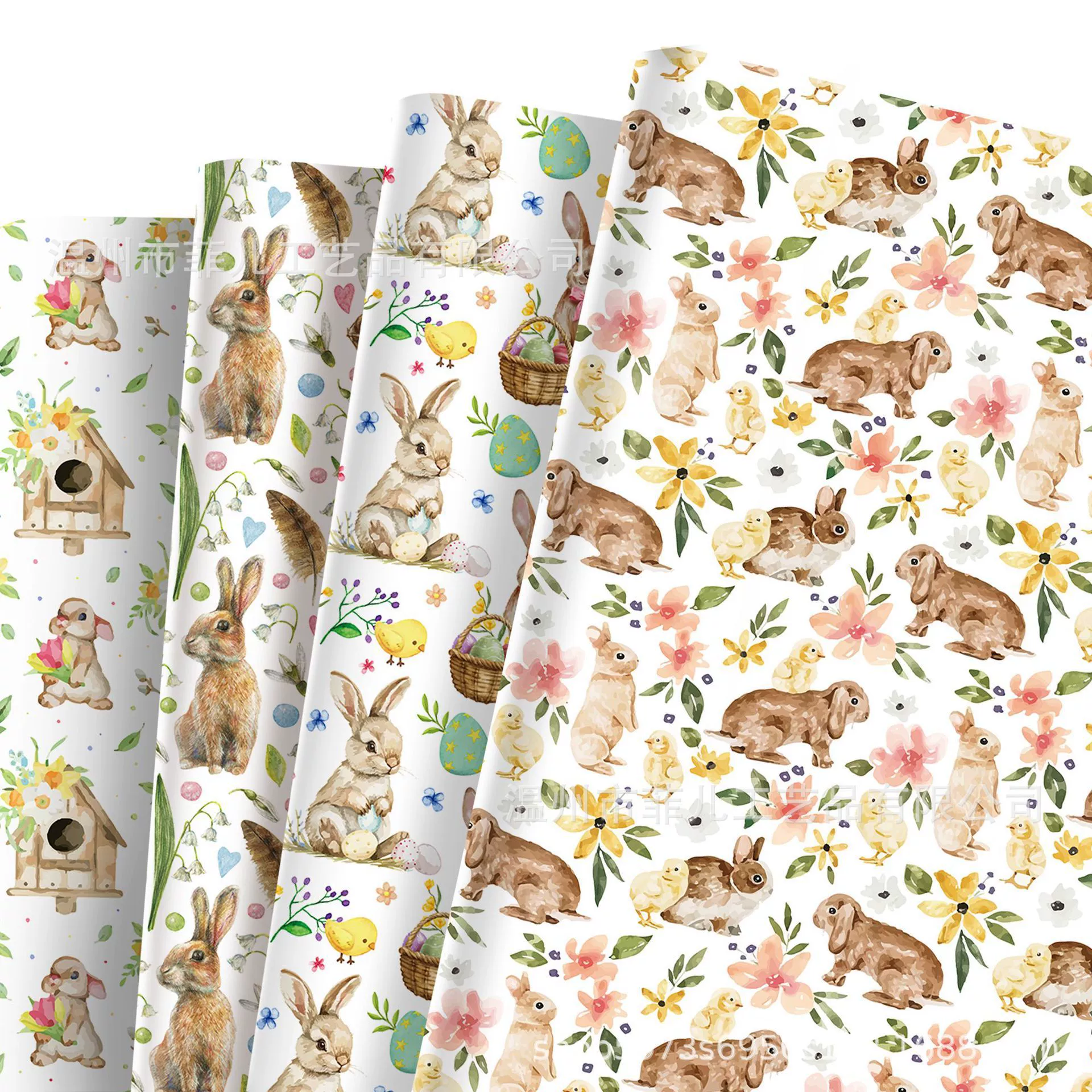 WZ039 Easter Bunny Spring Gift Decorative Paper Party Gift Gift Box Decorative Outer Wrapping Paper