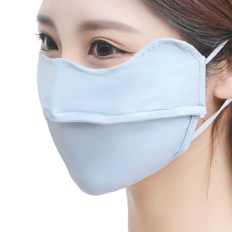 단색 작은 마스크 블루