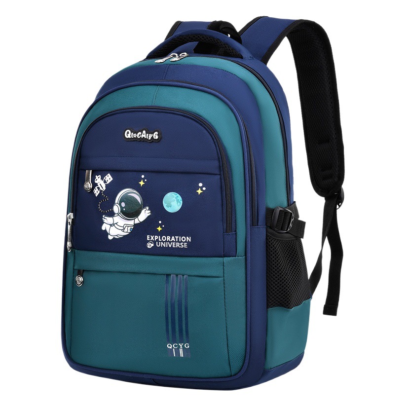 Spaceman mochila ligera para estudiantes de la escuela primaria nueva gran capacidad impermeable mochila para niños de Grado uno a grado seis al por mayor