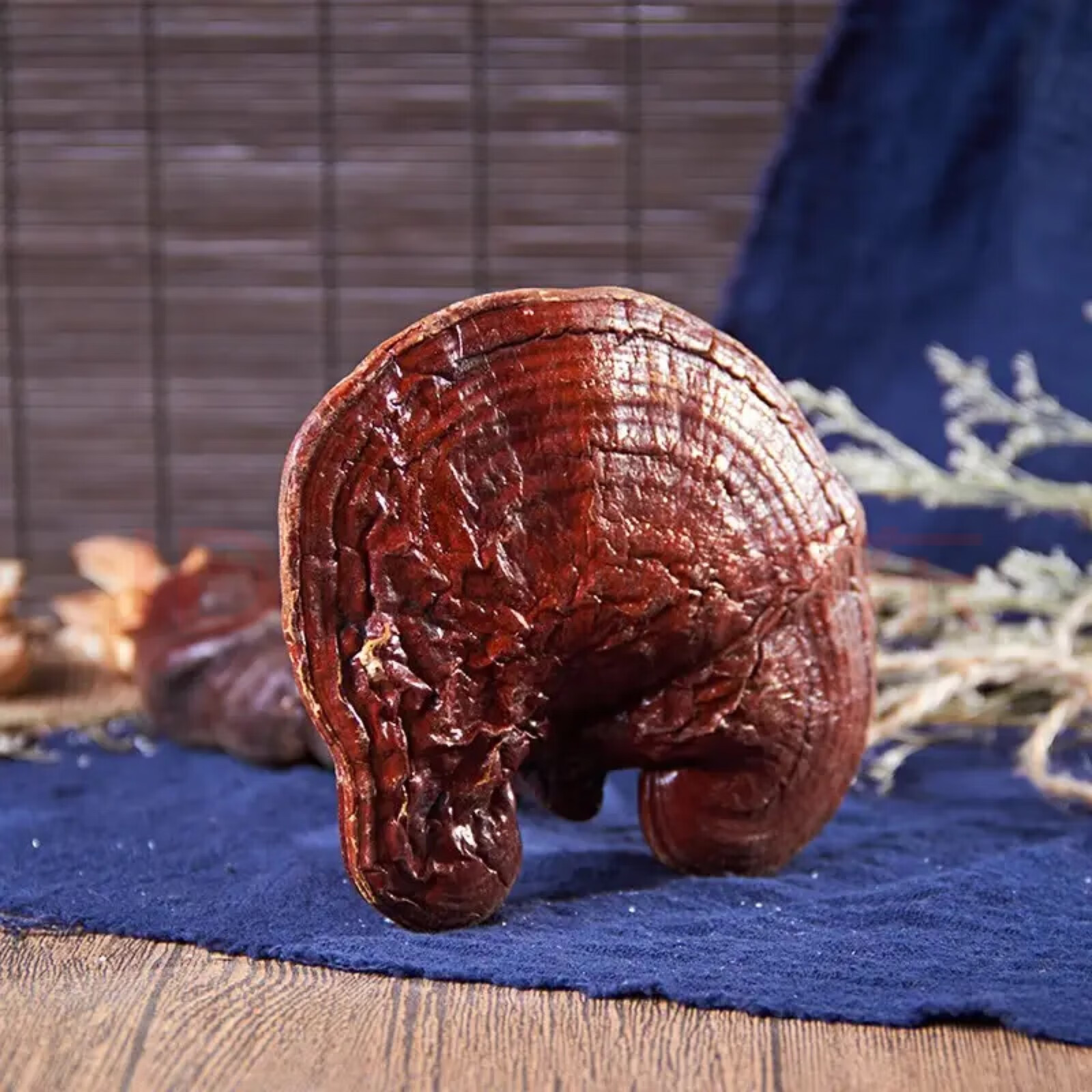Changbai Mountain Red Lingzhi Whole Dried Reishi Mushroom Ganoderma lucidum Ling Zhi Sliceable Grindable 500g quality and texture