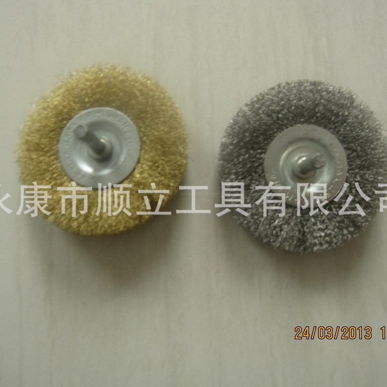 厂家直销75杆平铜丝轮，不锈钢丝轮，小抛轮，磨具厂