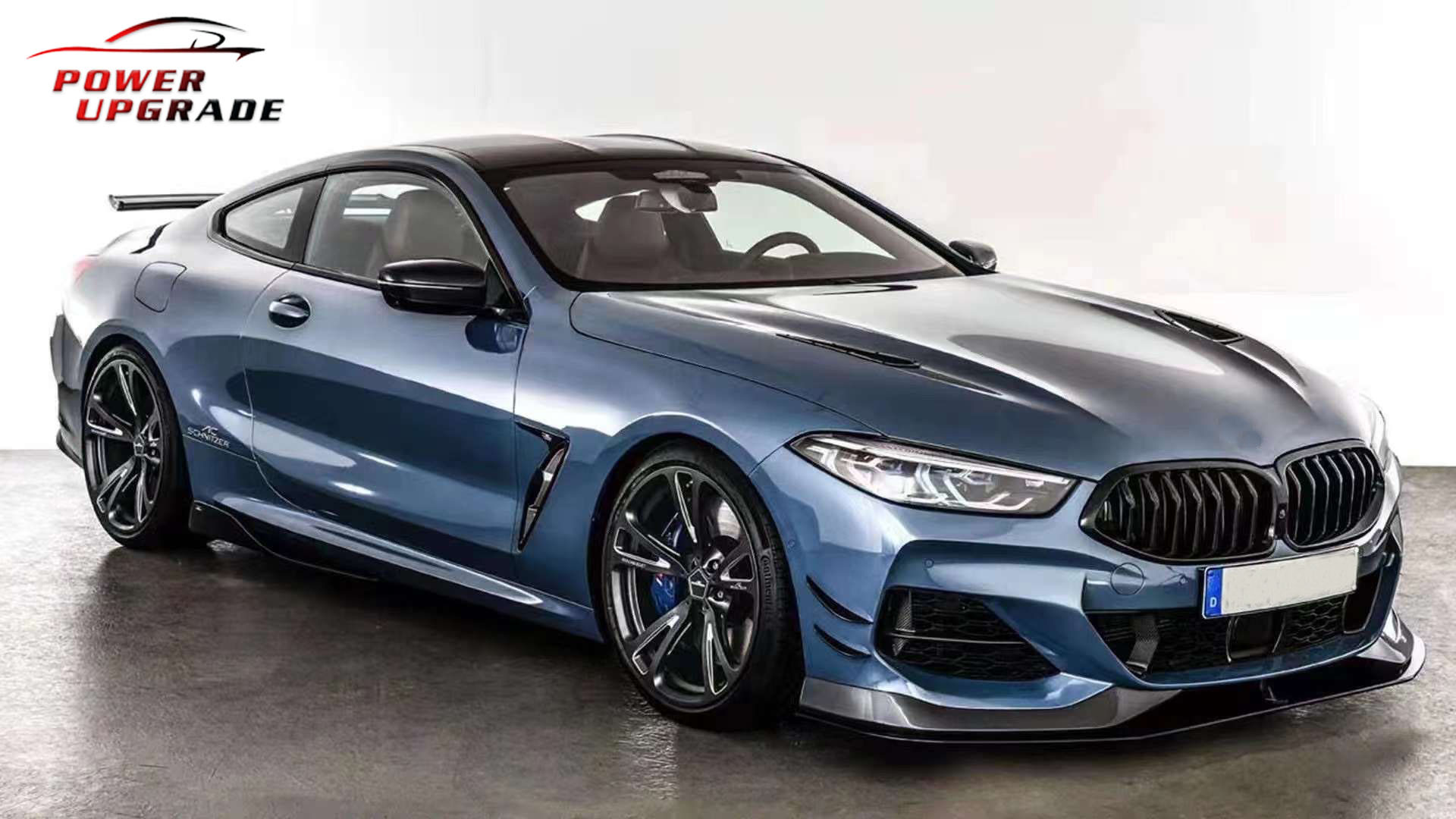 Suitable for BMW 8 Series G14 G15 G16 upgraded AC dry carbon fiber modification kit: front lip, side skirts, rear spoiler, rear lip