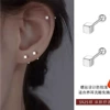 Earrings, silver 925 sample, 4mm