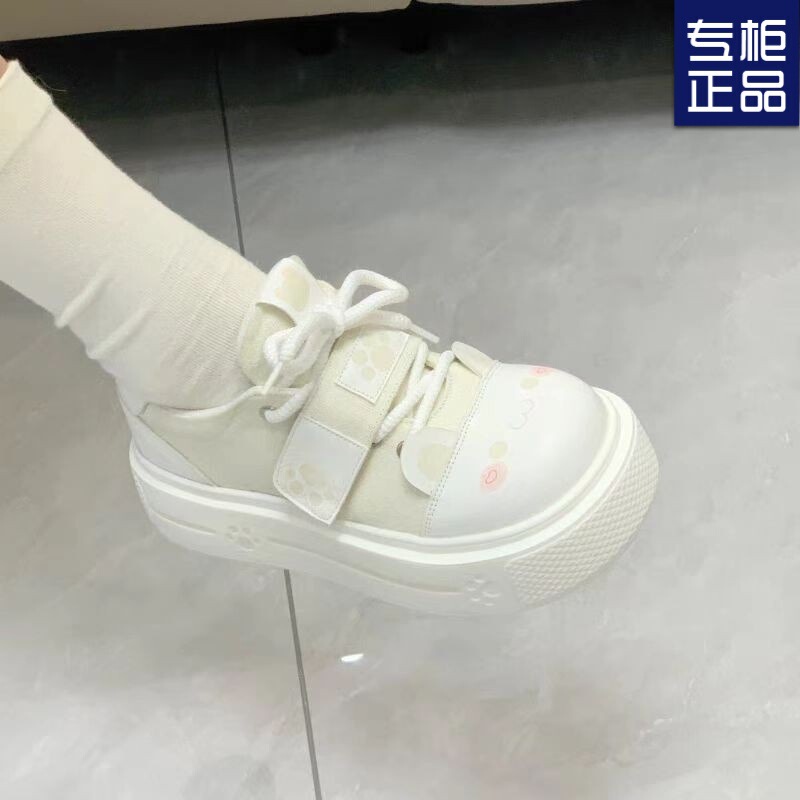 Soft and Cute Round and Chubby Cute Soft Girl Canvas Shoes for Women 2025 Spring New Style Comfortable Round Toe Sports Shoes for Women Soft and Cute Round and Chubby Cute Soft Girl Canvas Shoes for Women 2025 Spring New Style Comfortable Round Toe Sports Shoes for Women